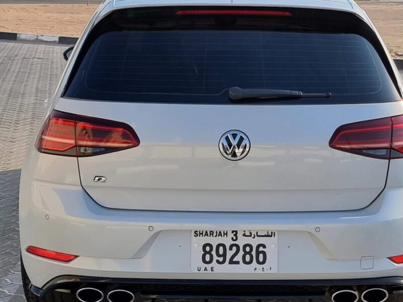 2018 Volkswagen Golf R 2.0 Liters Inline-4 Cylinders Petrol Engine White Black Hatchback
