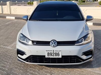 2018 Volkswagen Golf R 2.0 Liters Inline-4 Cylinders Petrol Engine White Black Hatchback