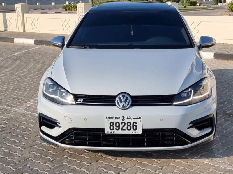 2018 Volkswagen Golf R 2.0 Liters Inline-4 Cylinders Petrol Engine White Black Hatchback