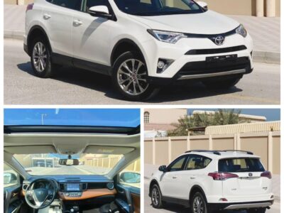 2017 Toyota RAV 4 VXR 2.5 Liter 4-cylinder Petrol Engine White Tan SUV Automatic