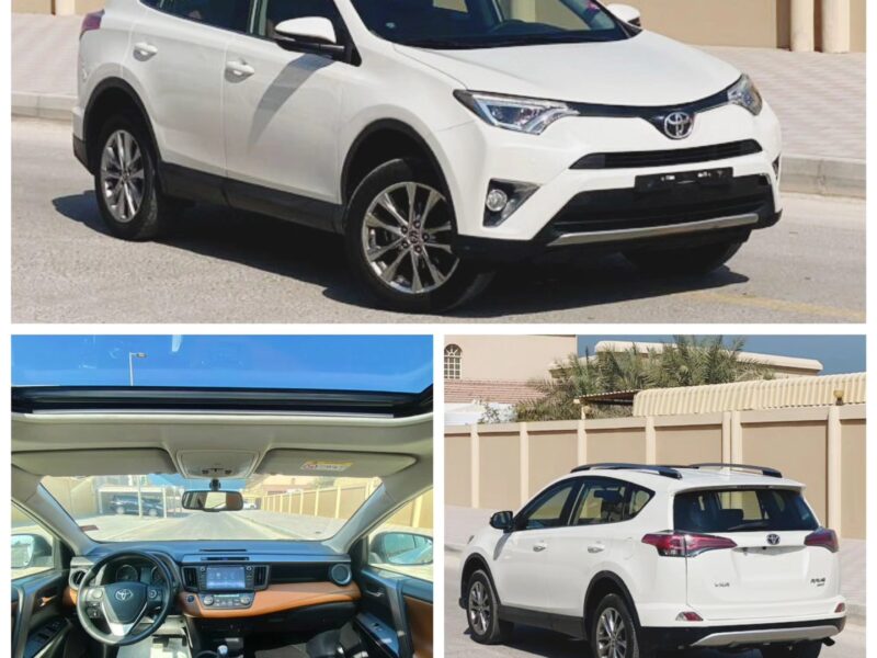 2017 Toyota RAV 4 VXR 2.5 Liter 4-cylinder Petrol Engine White Tan SUV Automatic