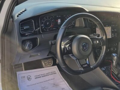 2018 Volkswagen Golf R 2.0 Liters Inline-4 Cylinders Petrol Engine White Black Hatchback