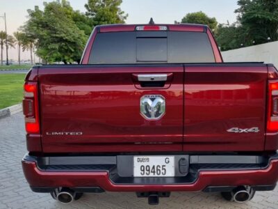 2020 Dodge Ram 1500 Limited 3.0 Litres V6 EcoDiesel Engine Red Black Pickup Truck