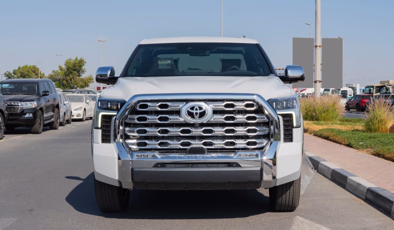 2025 Toyota Tundra 1794 Edition 3.5L Twin-Turbocharged V6 Engine White Tan Pickup