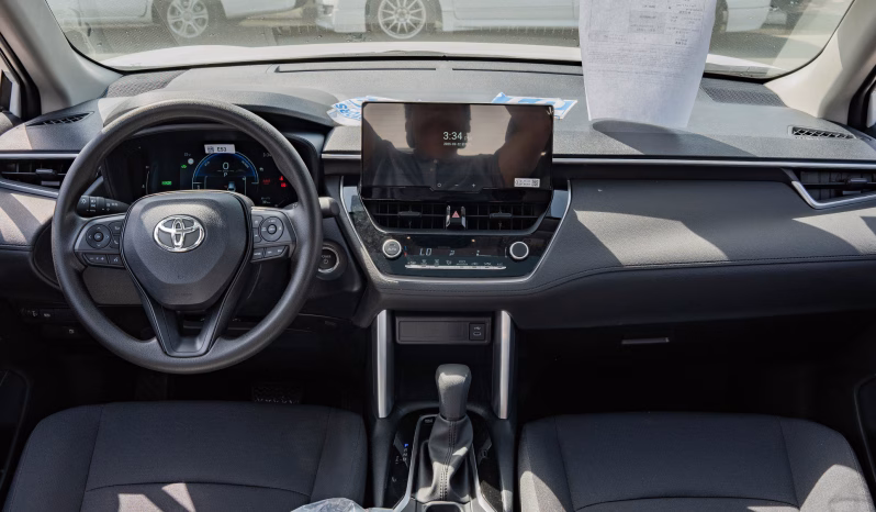 2025 Toyota Corolla Cross 2.0-liter inline 4-cylinder Hybrid​ Engine White Black SUV