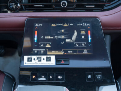 2025 Infiniti QX80 Autograph 3.5-liter V6 Twin-Turbocharged Engine Silver Red SUV