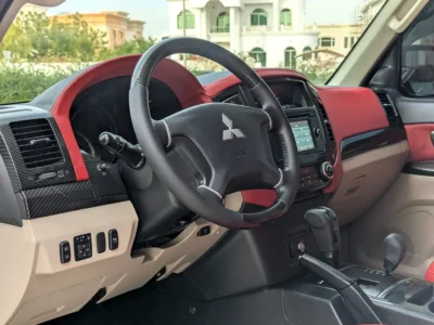 2016 Mitsubishi Pajero GLS MID MODIFIED SIGNATURE EDITION V6 3.5L White Red SUV