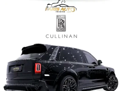 2023 ROLLS ROYCE CULLINAN WITH MANSORY MARBLE BODYKIT Black White SUV