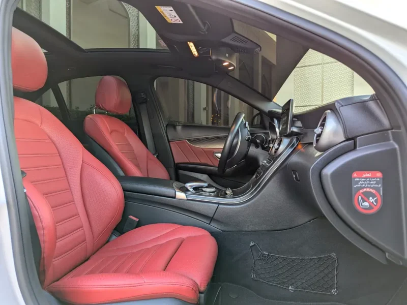 2015 Mercedes-Benz C-Class C200 4 Cylinder Petrol Engine White Red Sedan White