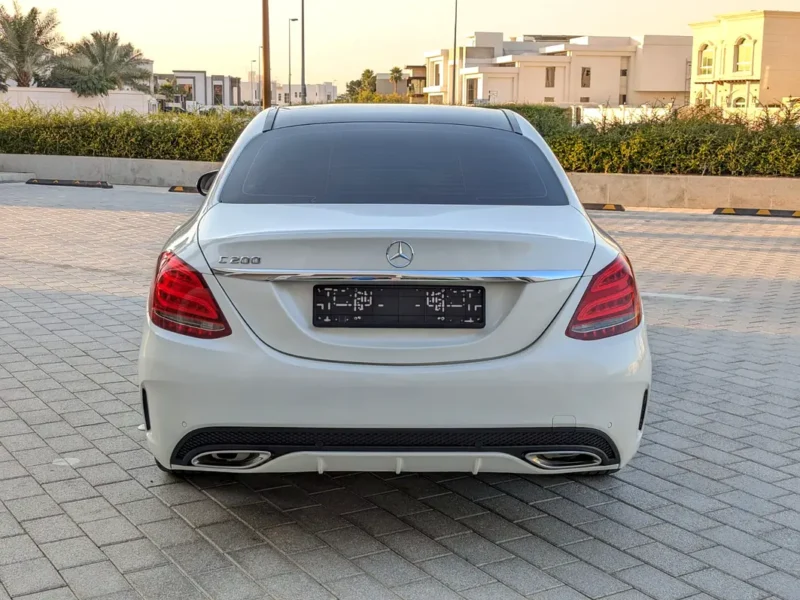 2015 Mercedes-Benz C-Class C200 4 Cylinder Petrol Engine White Red Sedan White