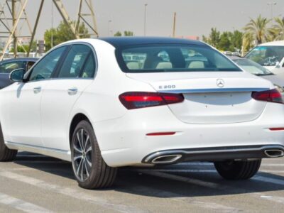 2023 Mercedes-Benz E320 2.0 Litres 4-cylinder Petrol Engine White Beige Sedan RWD