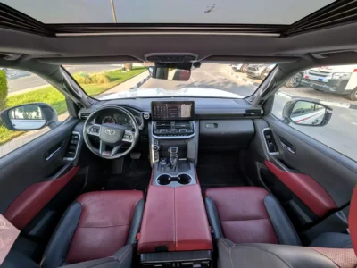 2022 Toyota Land Cruiser GR Sport 3.3L V6 Cylinders White Black SUV GCC Specs