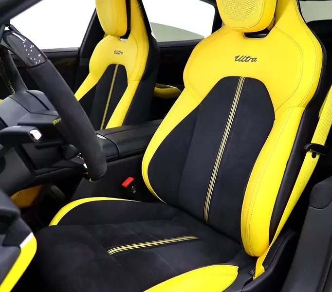 2025 Xiaomi SU7 Ultra EV FULLY LOADED CARBON Exterior Interior Yellow Sedan