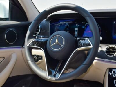 2023 Mercedes-Benz E320 2.0 Litres 4-cylinder Petrol Engine White Beige Sedan RWD