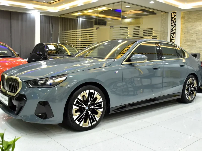 2024 BMW 5-Series 520i 4 Cylinder petrol Engine Grey Red Sedan GCC Specs