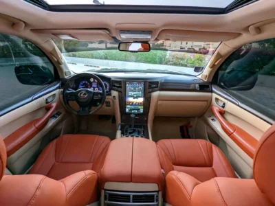 2009 Lexus LX-Series LX 570 Platinum FACELIFTED 2021 Black Brown SUV GCC