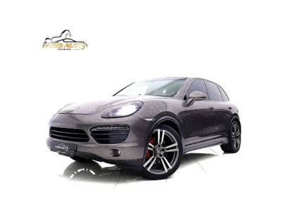 2012 Porsche Cayenne S 8 Cylinders Petrol Engine Brown Tan SUV GCC Specs