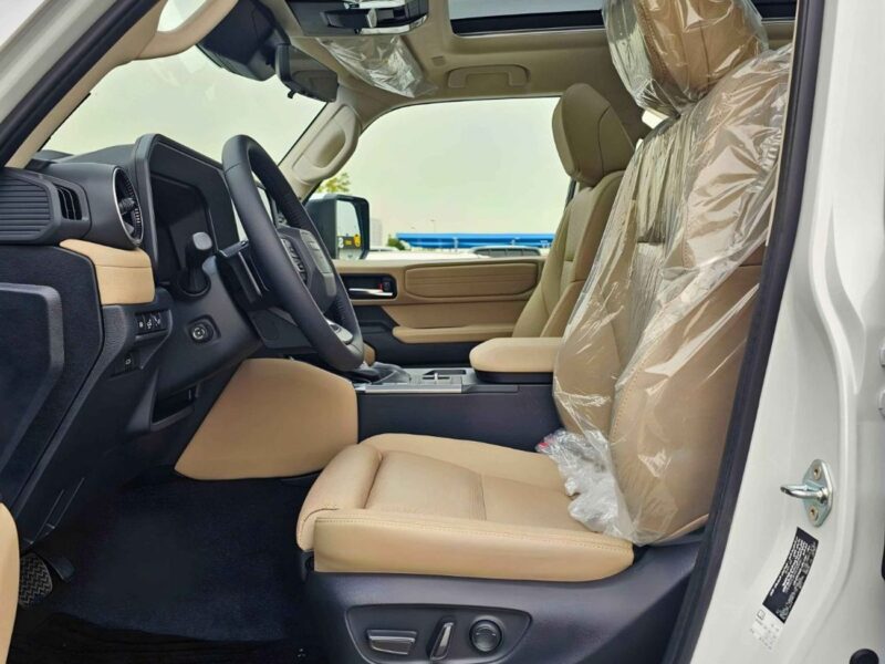 2026 Toyota Prado LUXURY TURBO 2.4L PETROL V4 Engine White Beige SUV GCC Specs