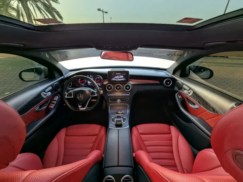 2015 Mercedes-Benz C-Class C200 4 Cylinder Petrol Engine White Red Sedan White