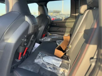 2025 Toyota Tacoma 2.4L V4 TRD PRO I-FORCE MAX Hybrid White Black Pick Up Truck