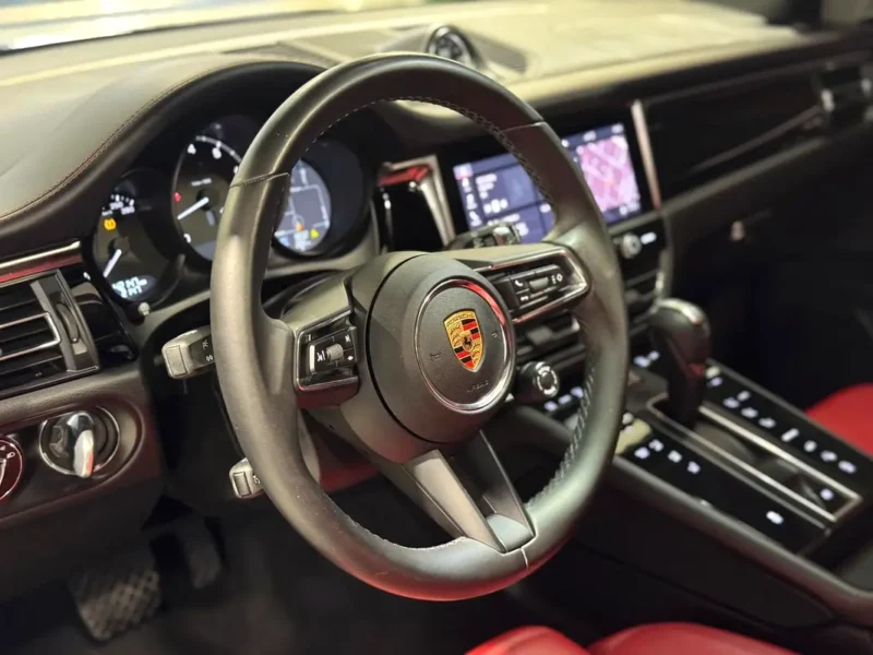 2024 Porsche Macan Standard 4 Cylinder Petrol Engine Black Red SUV GCC