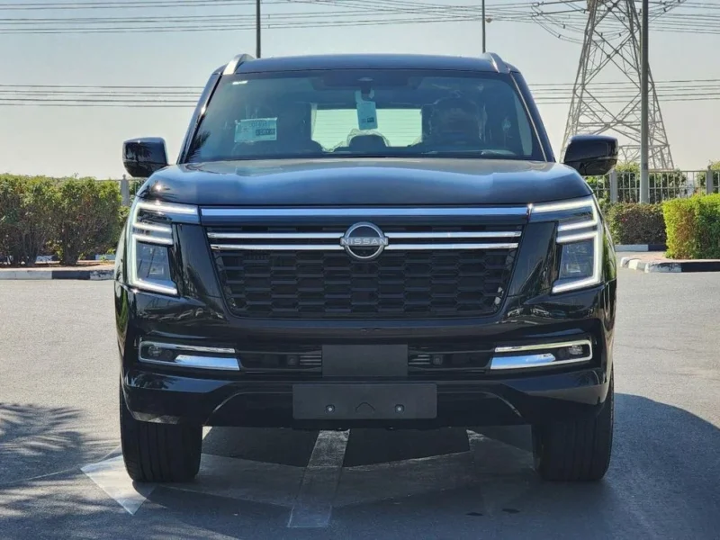 2025 Nissan Patrol LE Platinum City 3.5L TWIN TURBO 6 Cylinders Black Burgundy SUV