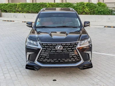 2009 Lexus LX-Series LX 570 Platinum FACELIFTED 2021 Black Brown SUV GCC