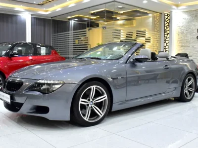 2008 BMW M6 M6 Convertible 10 Cylinder Petrol Engine Grey White Soft Top Convertible