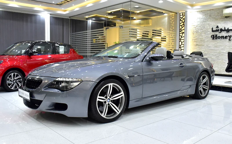 2008 BMW M6 M6 Convertible 10 Cylinder Petrol Engine Grey White Soft Top Convertible