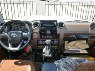 2025 Toyota Land Cruiser LC76 5-Door Hardtop 4.0 Liters V6 Petrol Engine White Brown SUV