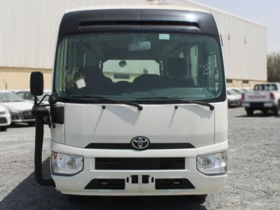 2024 Toyota Coaster 4.2 Liters 6 Cylinders Diesel Engine White Black Bus Manual