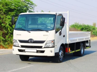 2025 Hino 300 Series 714 Cargo Body 4.0 Liters 4-cylinder Diesel Engine White Grey Truck