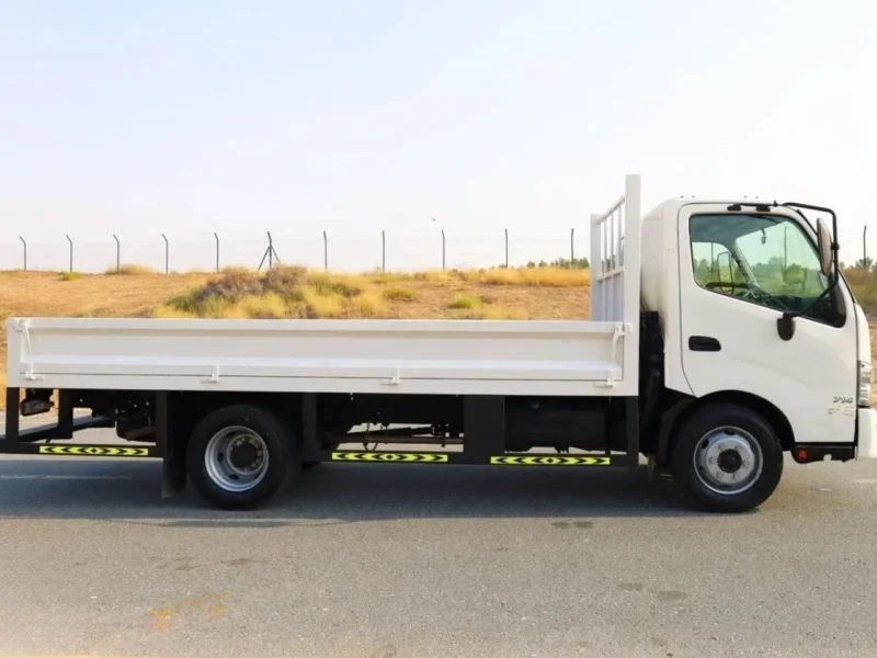 2025 Hino 300 Series 714 Cargo Body 4.0 Liters 4-cylinder Diesel Engine White Grey Truck