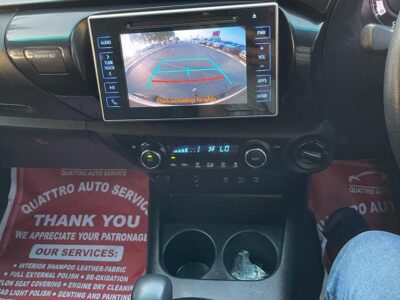 2018 Toyota Hilux Rugged X 2.8L 4-cylinder Turbo Diesel Engine White Black Pickup Truck