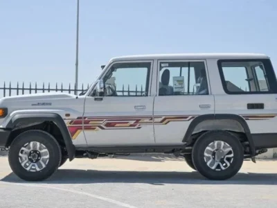 2025 Toyota Land Cruiser LC76 5-Door Hardtop 4.0 Liters V6 Petrol Engine White Brown SUV