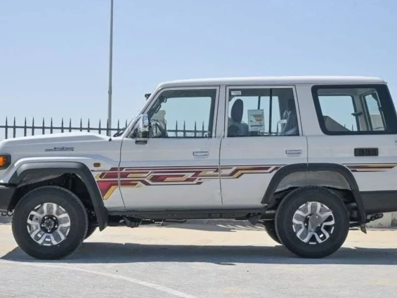 2025 Toyota Land Cruiser LC76 5-Door Hardtop 4.0 Liters V6 Petrol Engine White Brown SUV