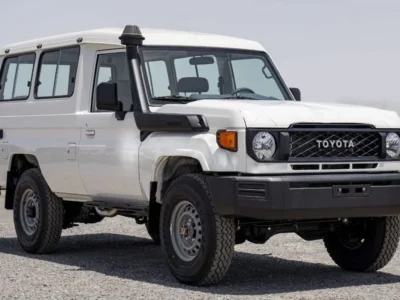 2024 Toyota Land Cruiser 70 Hard Top 3-door 2.8-liter 4-Cylinder Diesel Engine White Grey SUV