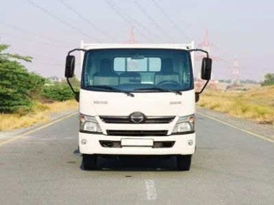 2025 Hino 300 Series 714 Cargo Body 4.0 Liters 4-cylinder Diesel Engine White Grey Truck