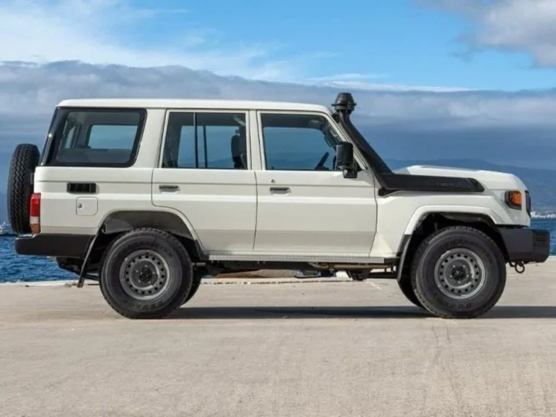 2024 Toyota Land Cruiser 70 Series LC76 Hard Top 4.5L Diesel V8 Engine White Grey SUV