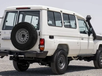 2024 Toyota Land Cruiser 70 Hard Top 3-door 2.8-liter 4-Cylinder Diesel Engine White Grey SUV