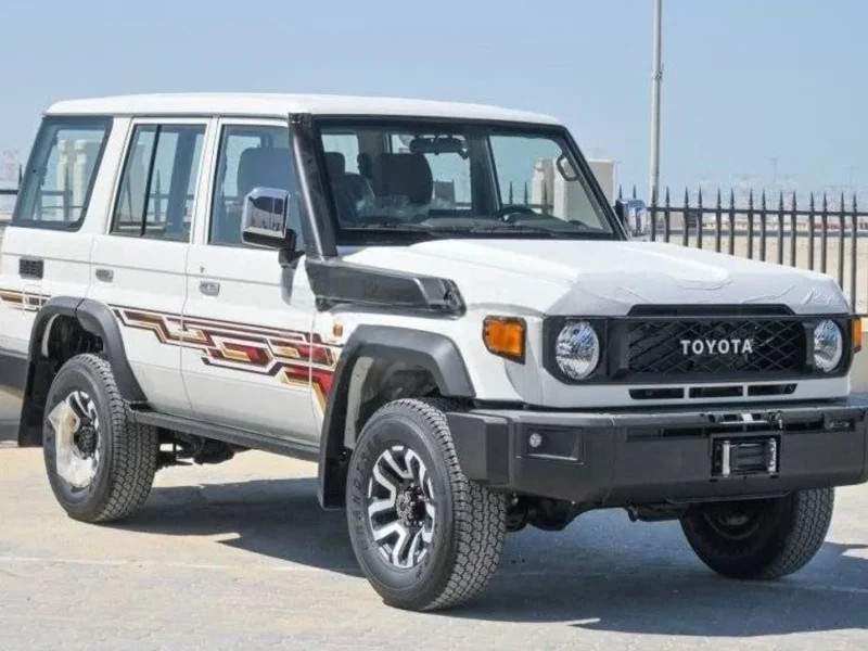 2025 Toyota Land Cruiser LC76 5-Door Hardtop 4.0 Liters V6 Petrol Engine White Brown SUV