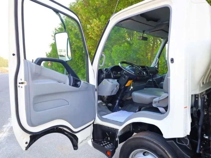 2025 Hino 300 Series 714 Cargo Body 4.0 Liters 4-cylinder Diesel Engine White Grey Truck