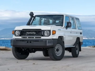 2024 Toyota Land Cruiser 70 Series LC76 Hard Top 4.5L Diesel V8 Engine White Grey SUV