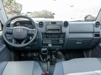 2024 Toyota Land Cruiser 70 Series LC76 Hard Top 4.5L Diesel V8 Engine White Grey SUV