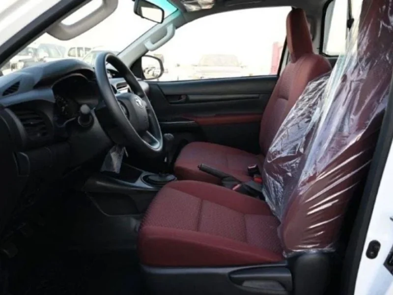 2024 Toyota Hilux Single Cab 2.4 Litres 4-cylinder In-line Diesel Engine White Red Pickup Truck