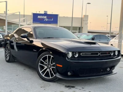 2021 Dodge Challenger 5.7 Liters 8 Cylinders Petrol Engine Black Red Sedan RWD GCC