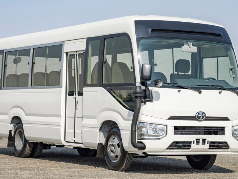 2025 Toyota Coaster 4.0 Liter 4 Cylinders Inline Turbo Diesel White Grey Bus Manual GCC Specs