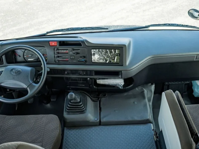 2025 Toyota Coaster 4.0 Liter 4 Cylinders Inline Turbo Diesel White Grey Bus Manual GCC Specs