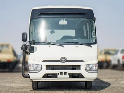 2025 Toyota Coaster 4.0 Liter 4 Cylinders Inline Turbo Diesel White Grey Bus Manual GCC Specs