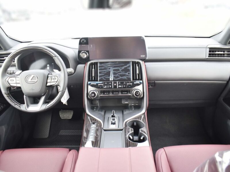 2025 Lexus LX 700h Signature 3.5-liter twin-turbocharged V6 Petrol Engine White Red SUV